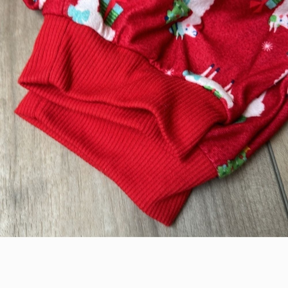 Wondershop Red Kids Pajama Bottoms with Llama and Snowflake Print - Picture 4 of 4